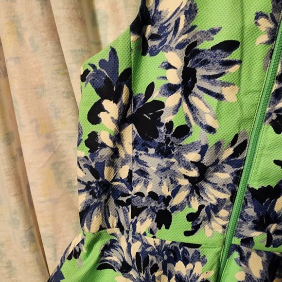 J Crew Floral A-Line Silhouette Dress Size 2 - Picture 8 of 8